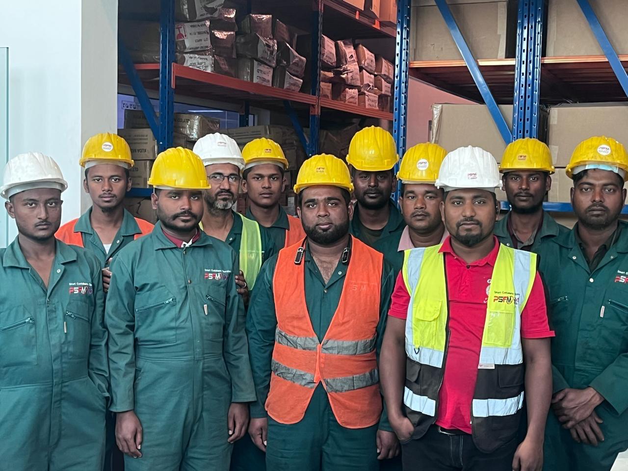 PSFM manpower team supporting the Jeddah Port project
