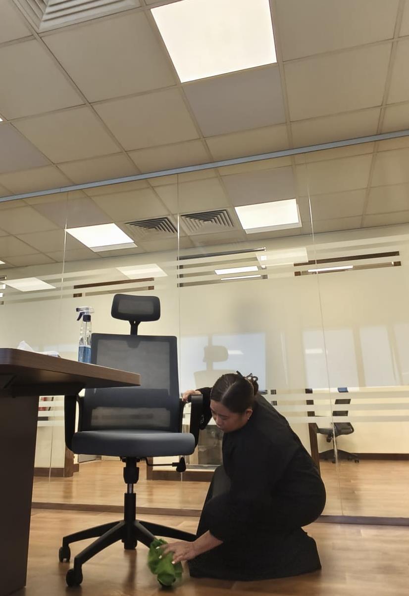 Office furniture cleaning at Petroleum Solutions Trading Est.