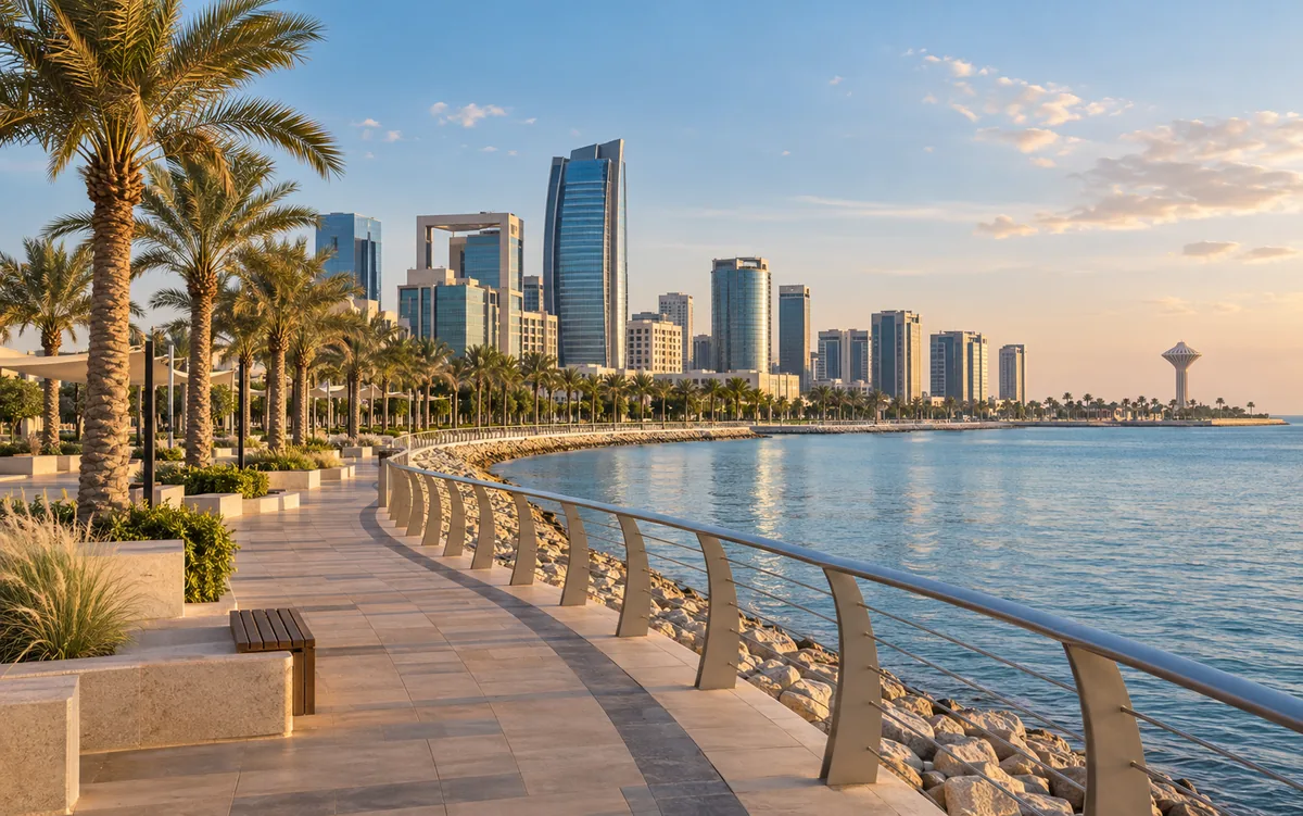 Service coverage visual for Dammam