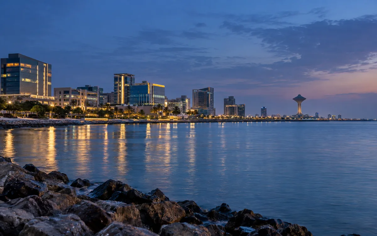 Service coverage visual for Khobar