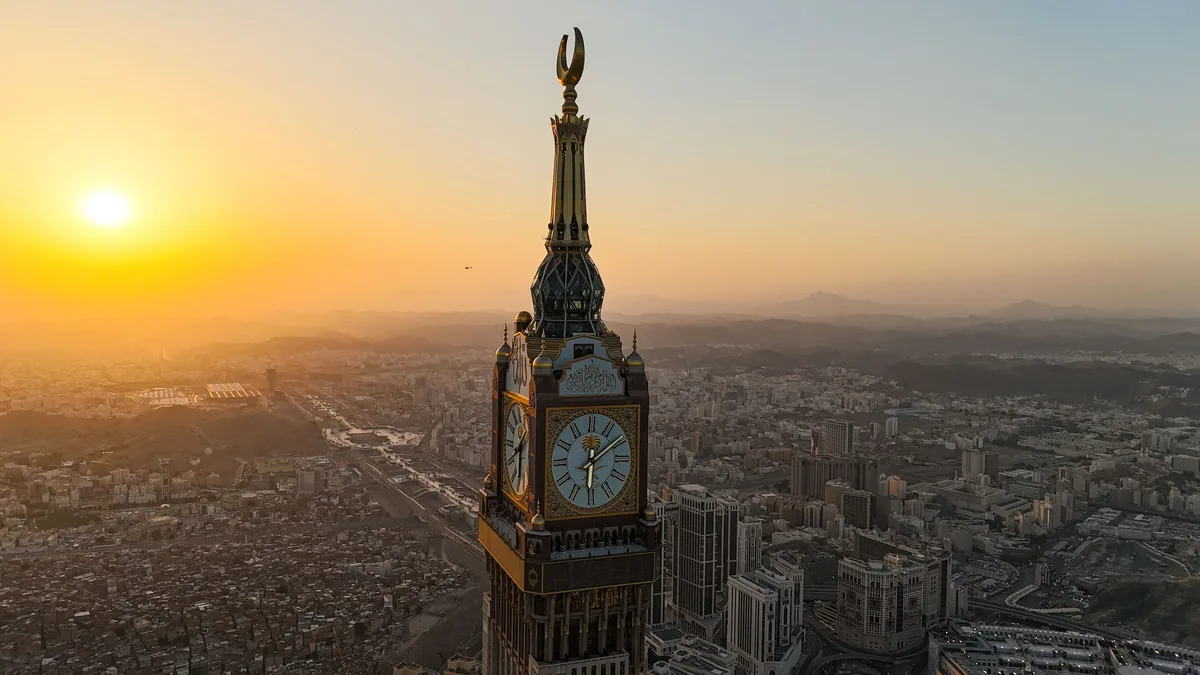 Service coverage visual for Makkah