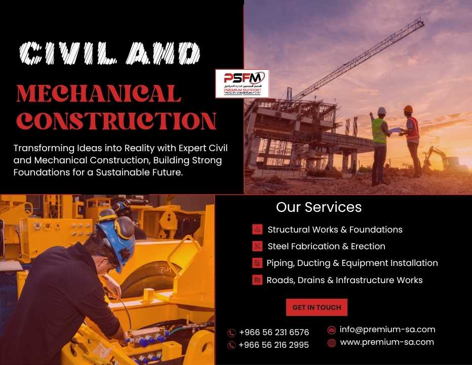 Civil Works Support in Jeddah for Property and Project Sites