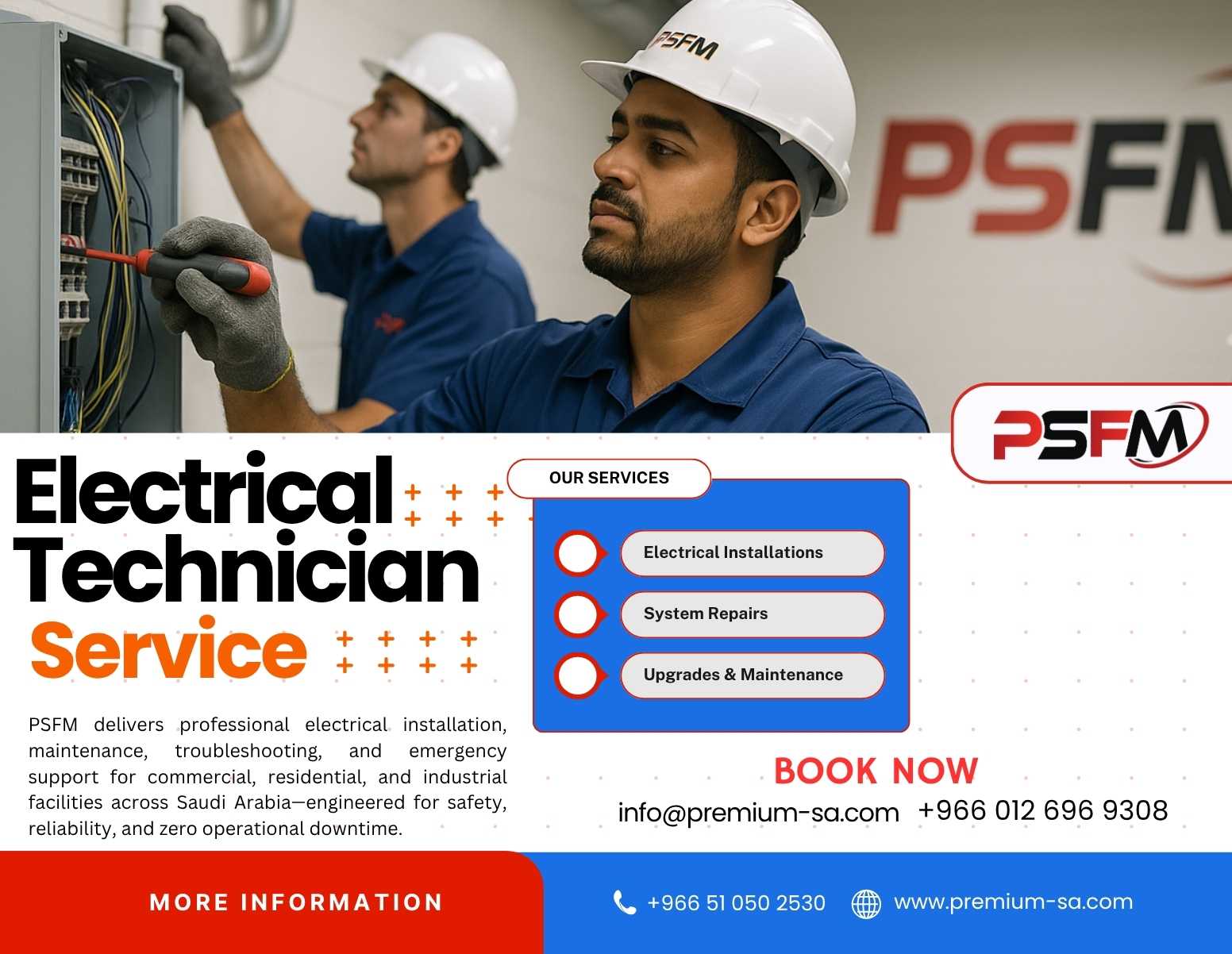 Electrical Maintenance Services in Saudi Arabia for Business Sites