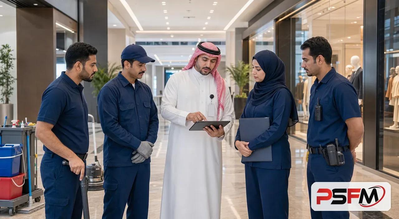 مشرف إدارة مرافق من PSFM ينسق عمليات مركز تجاري في الدمام