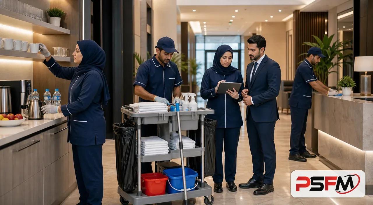فريق الخدمات الناعمة من PSFM يدعم عقارا مكتبيا متعدد الاستخدامات في الجبيل
