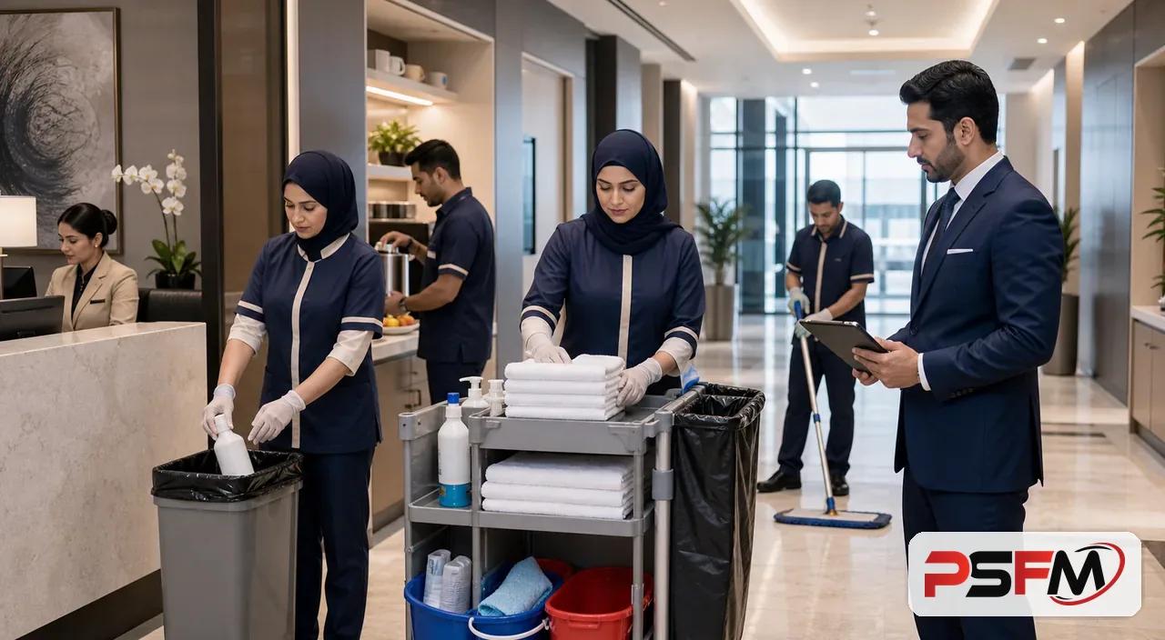 فريق هاوس كيبنج من PSFM يدعم مبنى تجاريا في ينبع