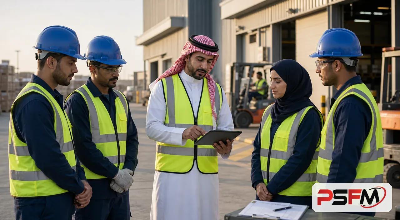 مشرف توريد القوى العاملة من PSFM ينسق فريقا لوجستيا صناعيا في الدمام