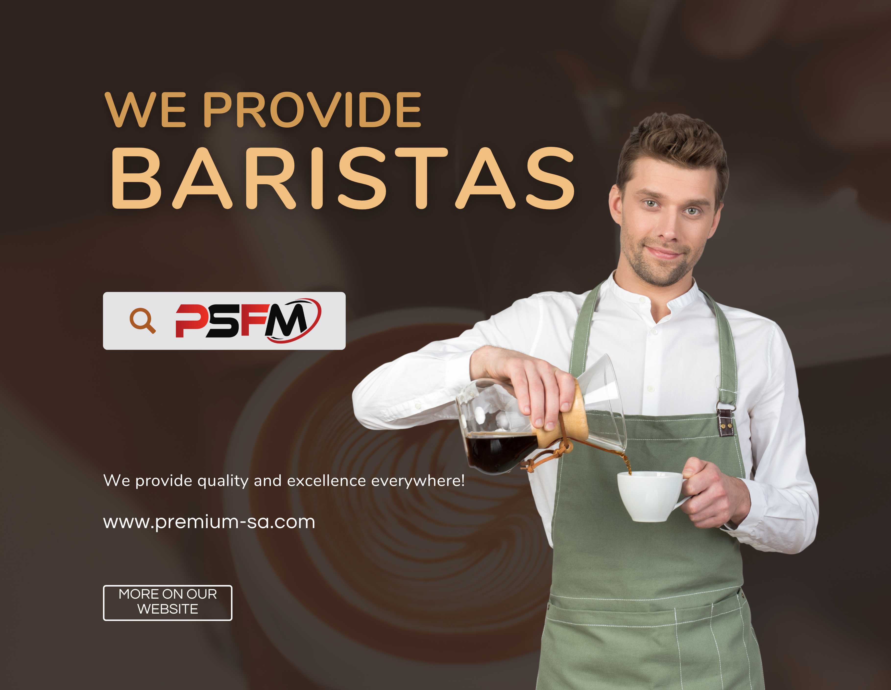 Professional Baristas by Premium Support Facility Management Ltd.
