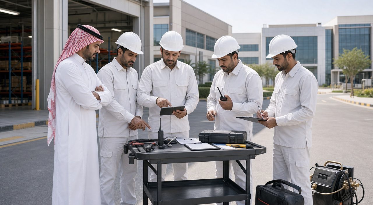 فريق PSFM لحلول إدارة المرافق المتكاملة يخدم العملاء التجاريين والصناعيين في السعودية