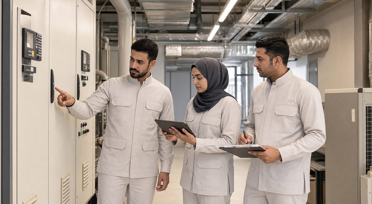 PSFM HVAC maintenance manpower team supporting Madinah facility operations