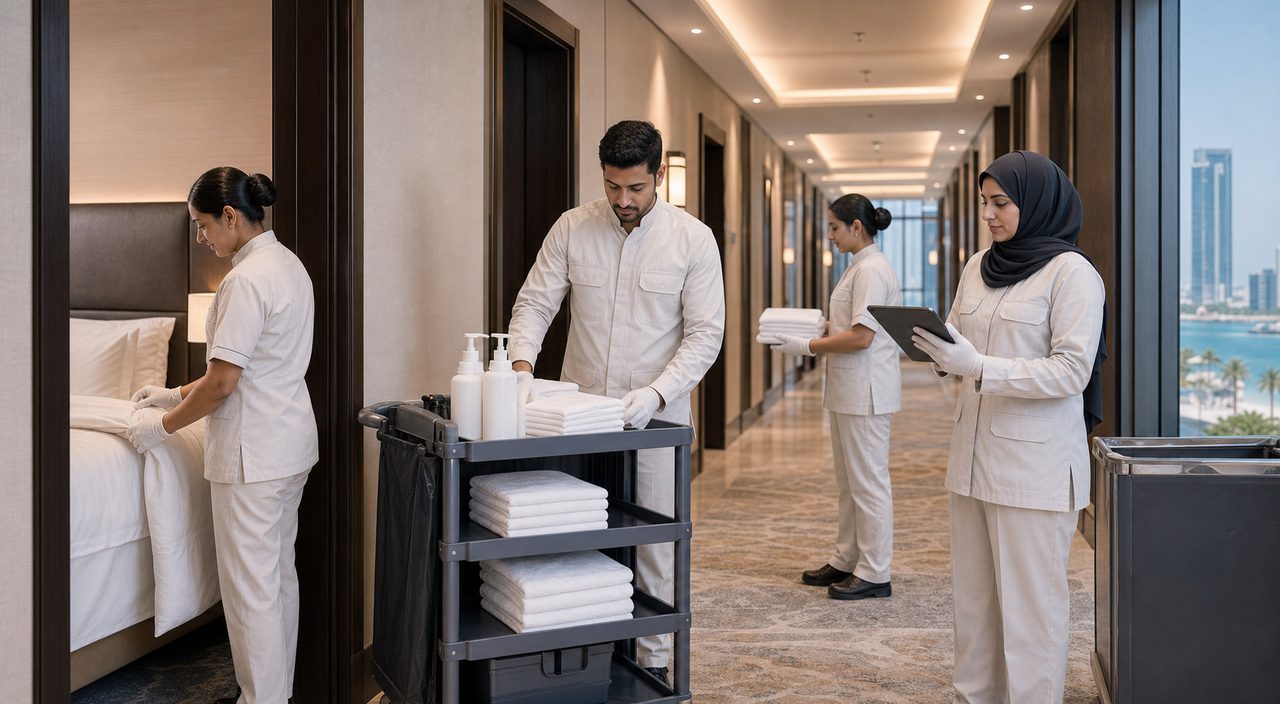 PSFM Jeddah hospitality housekeeping manpower team supporting hotel operations