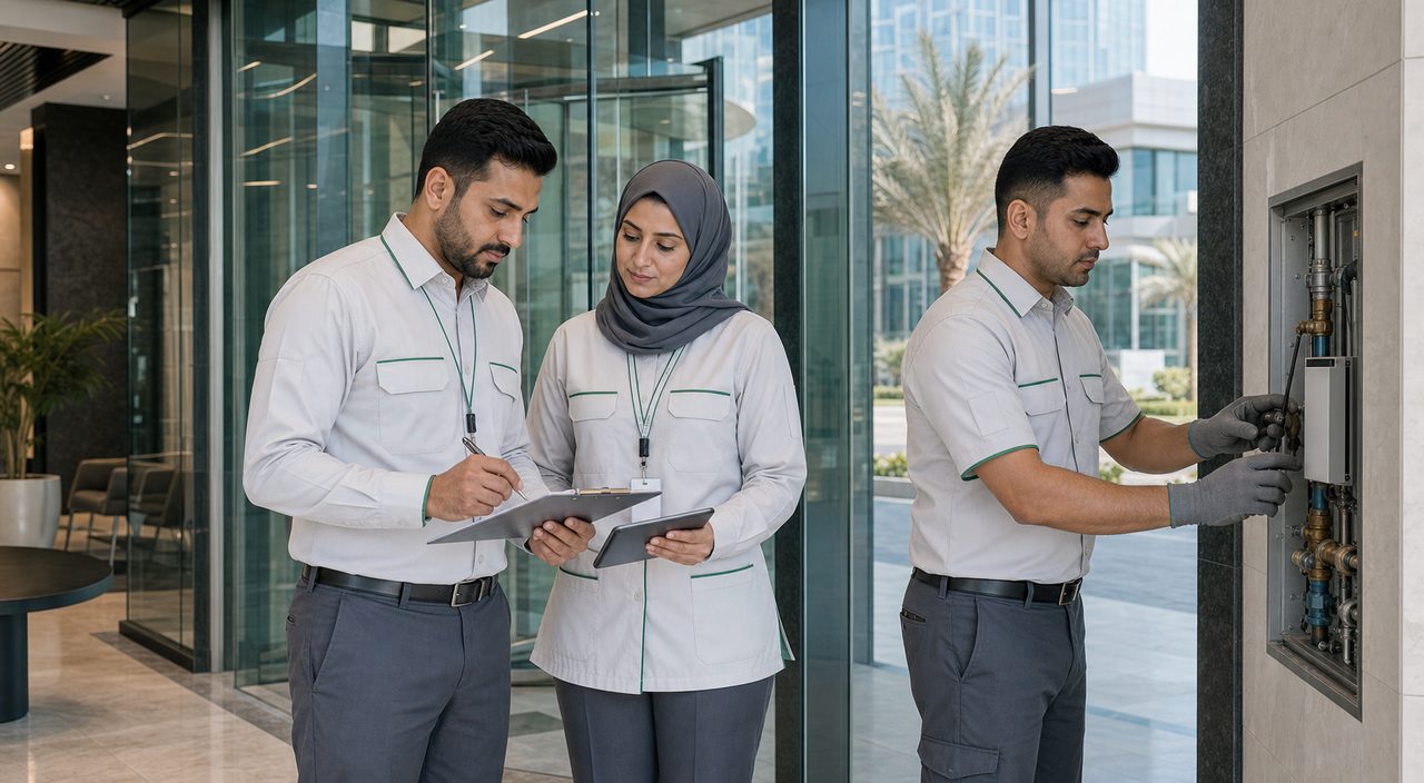 فريق PSFM لإدارة مرافق المباني التجارية وتوريد القوى العاملة والصيانة في الخبر
